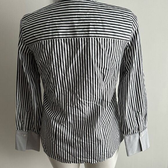 Striped Button-Up, Chico’s Size 1 (Medium) - Picture 7 of 10